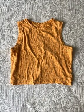 all in motion Mustard Yellow Cropped Tank Top